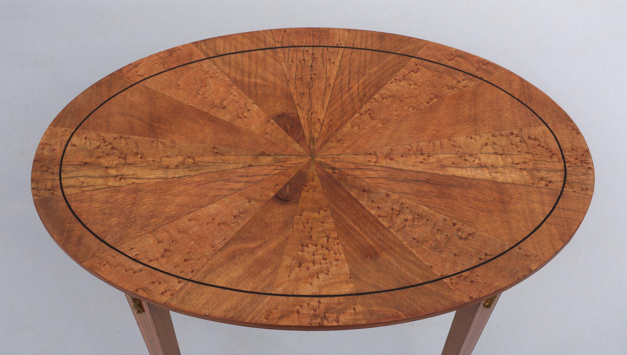 French Antique Oval France Center Table, 1870  For Sale