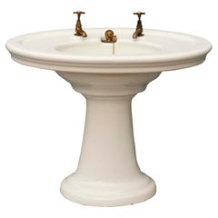 Vintage Oval Shaped Pedestal Sink
