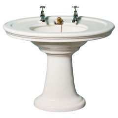 Vintage Oval Shaped Pedestal Sink