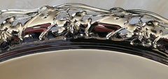Antique Oval Silver Tray