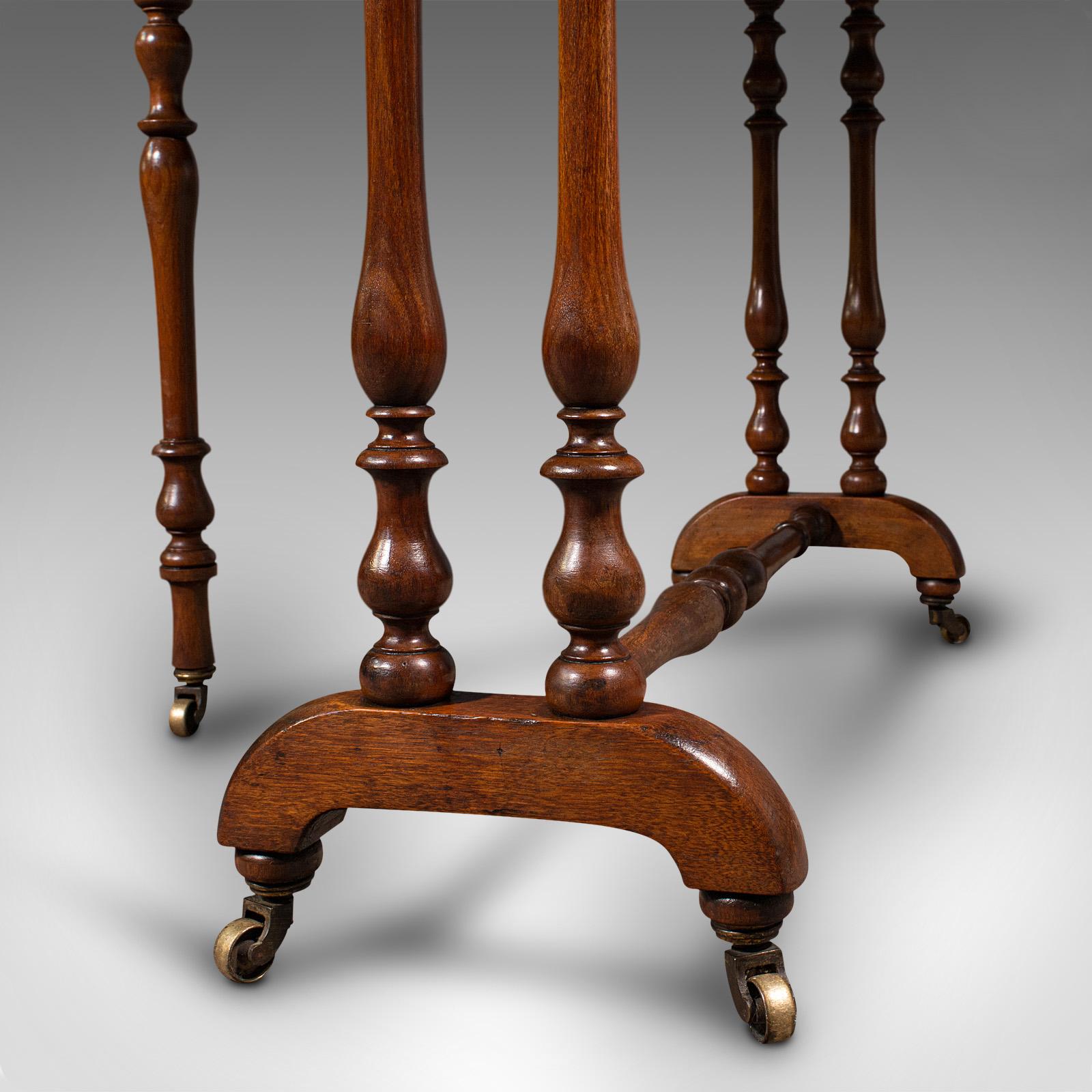 Antique Oval Sutherland Table, English, Gate Leg, Occasional, Victorian, C.1850 For Sale 6