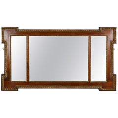 Antique Overmantel Mirror, Edwardian, Regency Revival, Wall Mirror, circa 1910