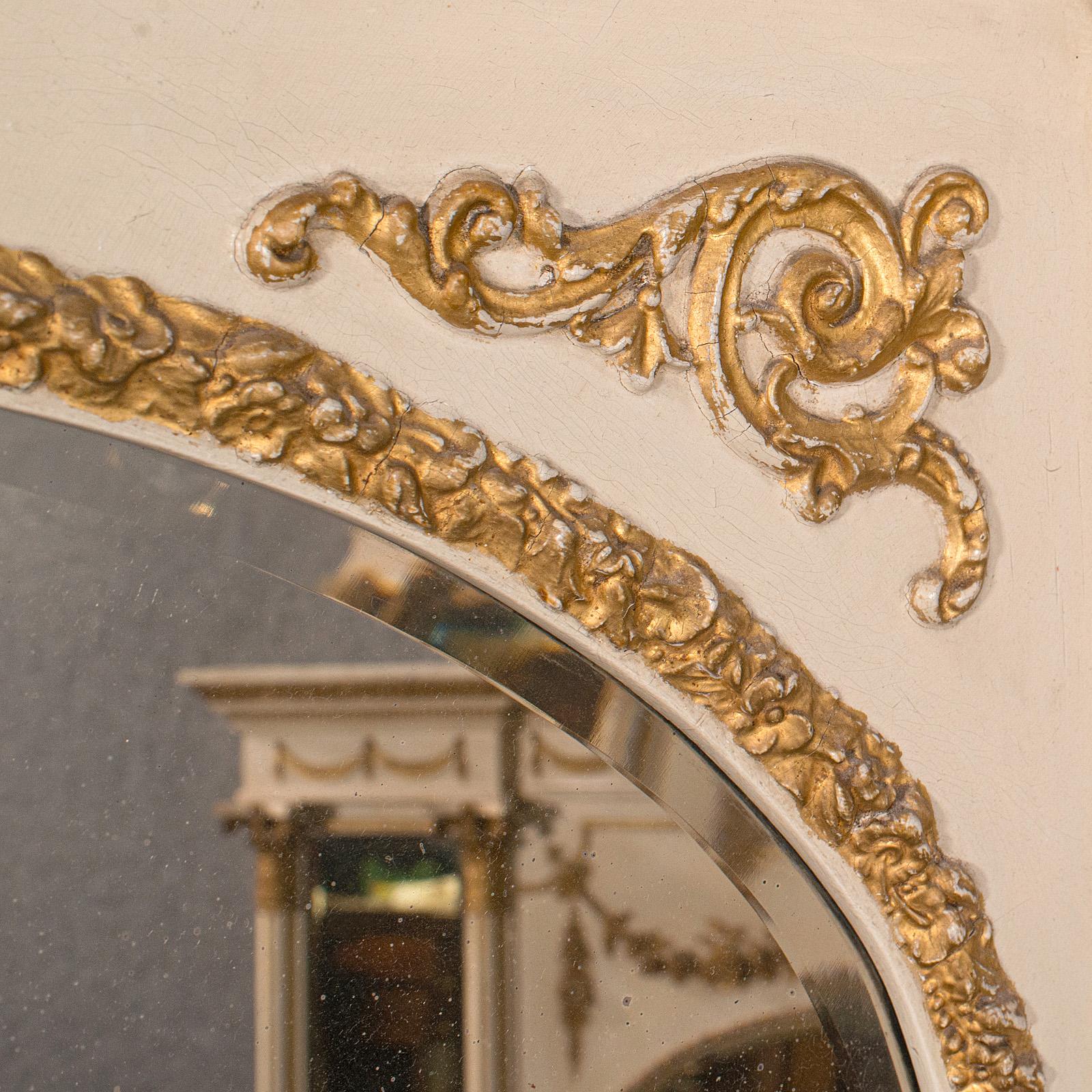 Miroir ancien surmonté d'un manteau, Italie, Triptyque, cheminée, fin de l'époque victorienne, vers 1900 en vente 1