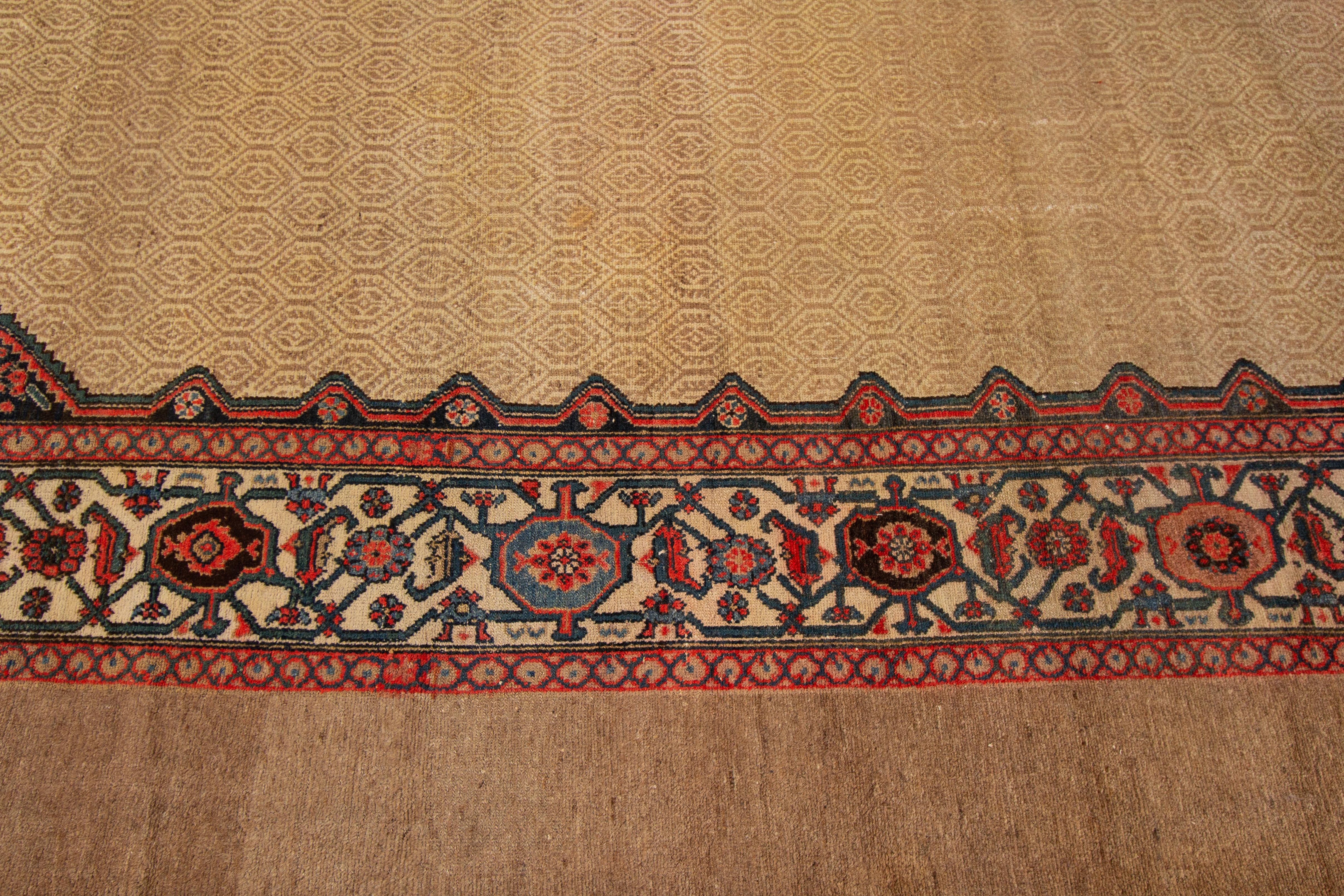 Persian Antique Oversize Hamadan Rug For Sale