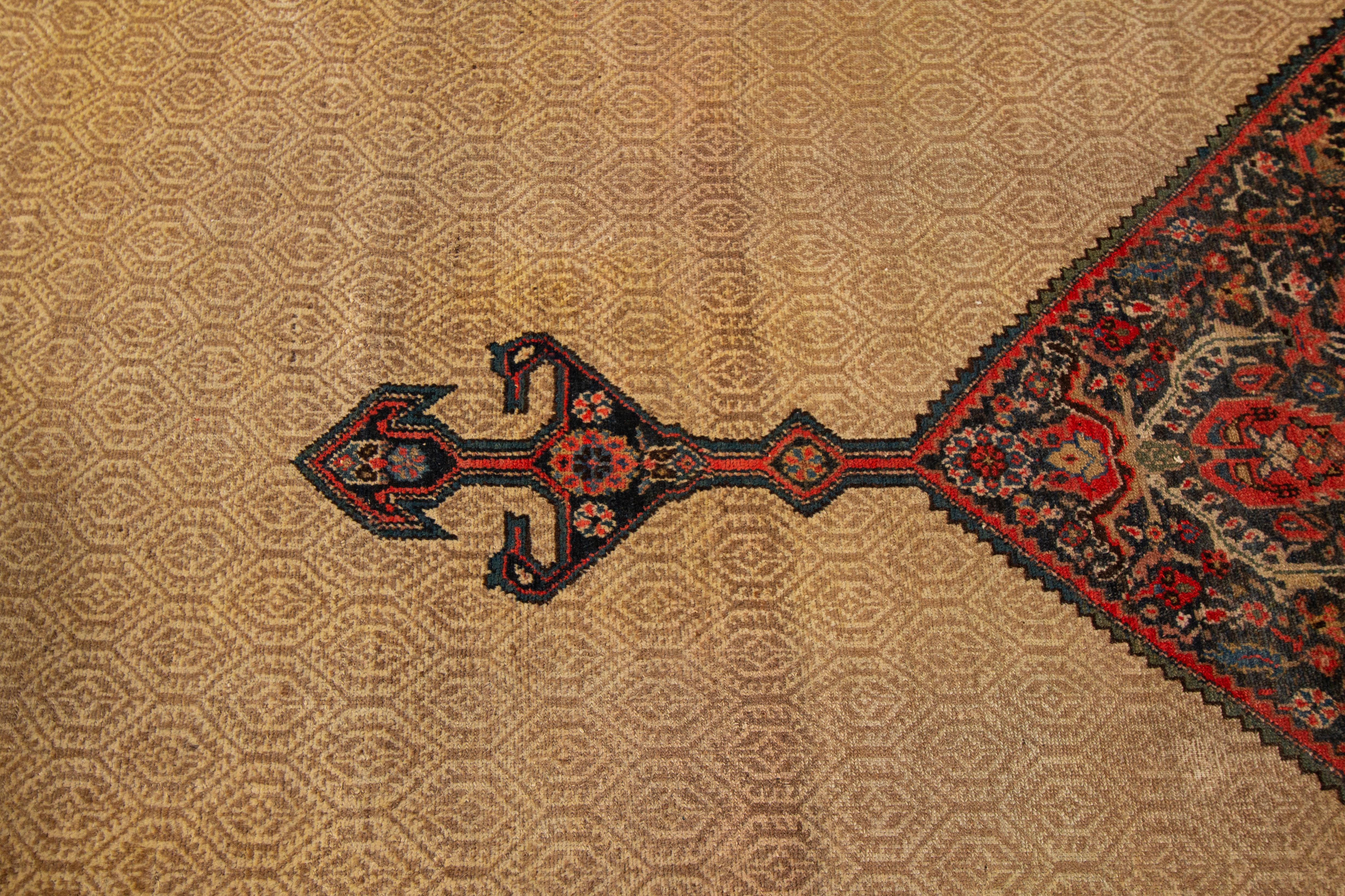 Early 20th Century Antique Oversize Hamadan Rug For Sale