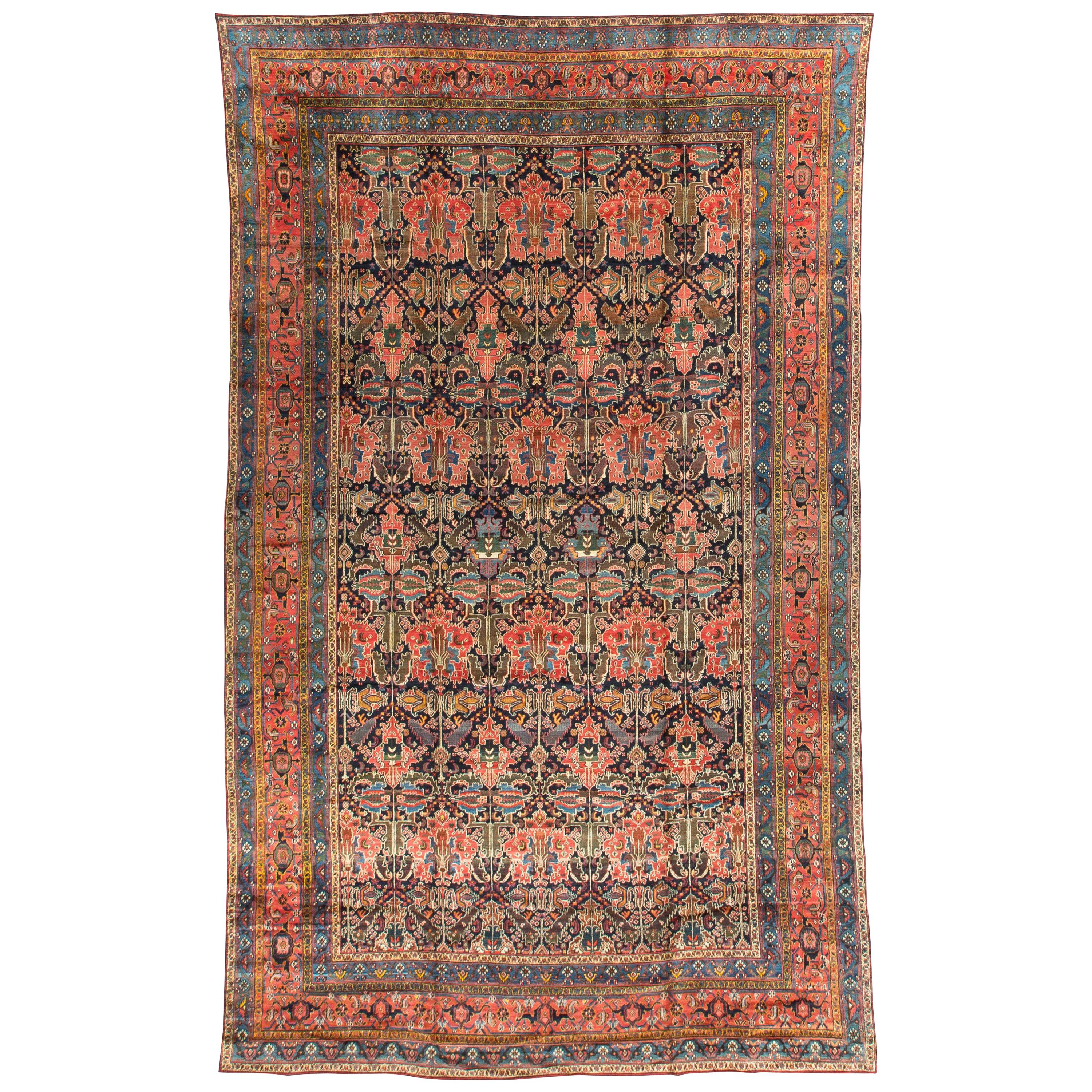 Antique Oversize Persian Bakhtiari Rug, circa 1890 12' x 19'5