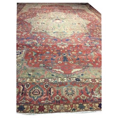 Antique Oversize Persian Heriz Serapi Rug  14'6 x 20'10