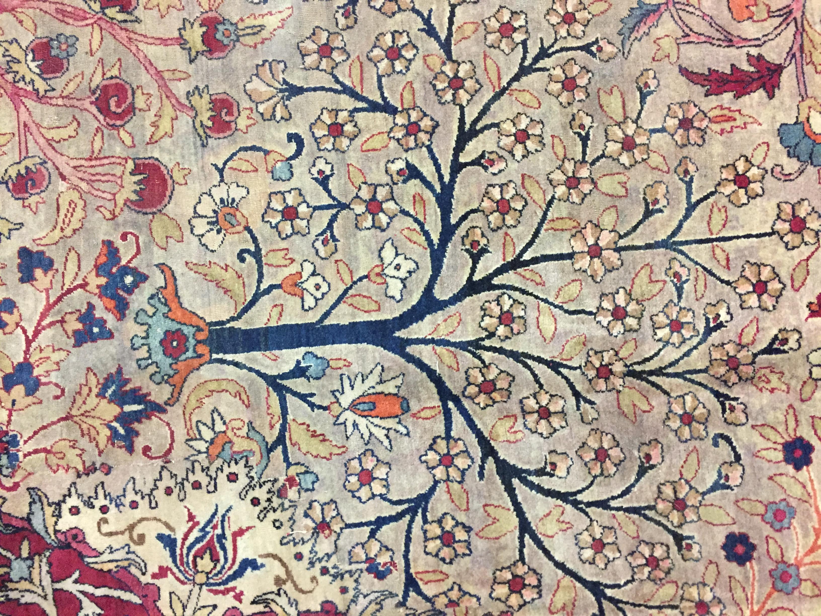 Antique Oversize Persian Kerman Rug Carpet, 16'4 x 21'4 For Sale 4