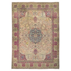 Antique Oversize Persian Kerman Rug Carpet, 16'4 x 21'4
