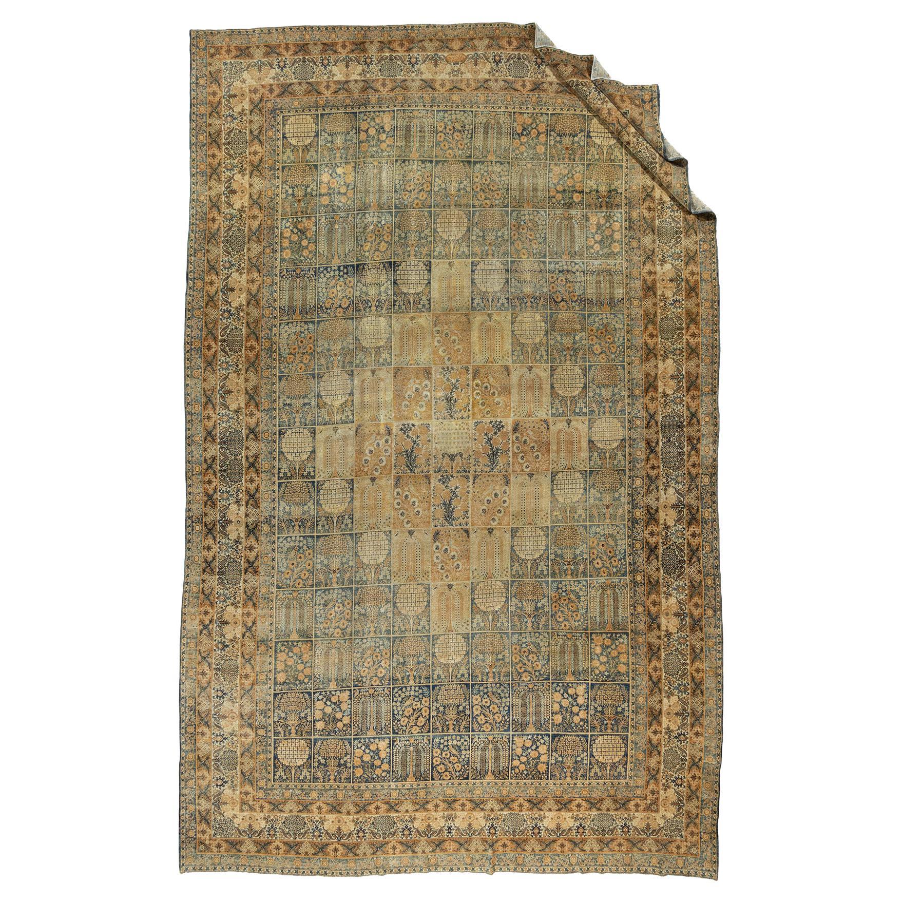 Antique Oversize Persian Kerman Rug, Circa 1890  11'11 x 18'1 For Sale