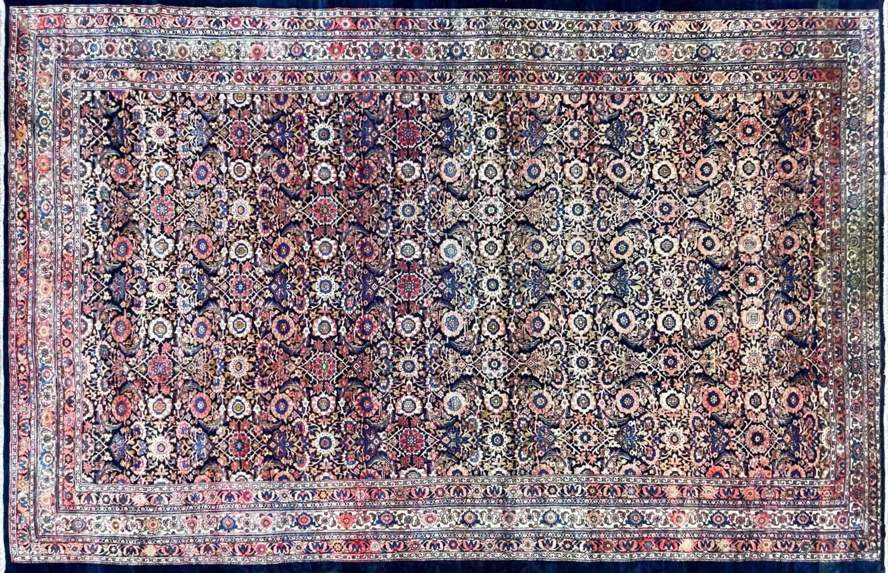 Antique Oversize Persian Malayer Carpet For Sale 2
