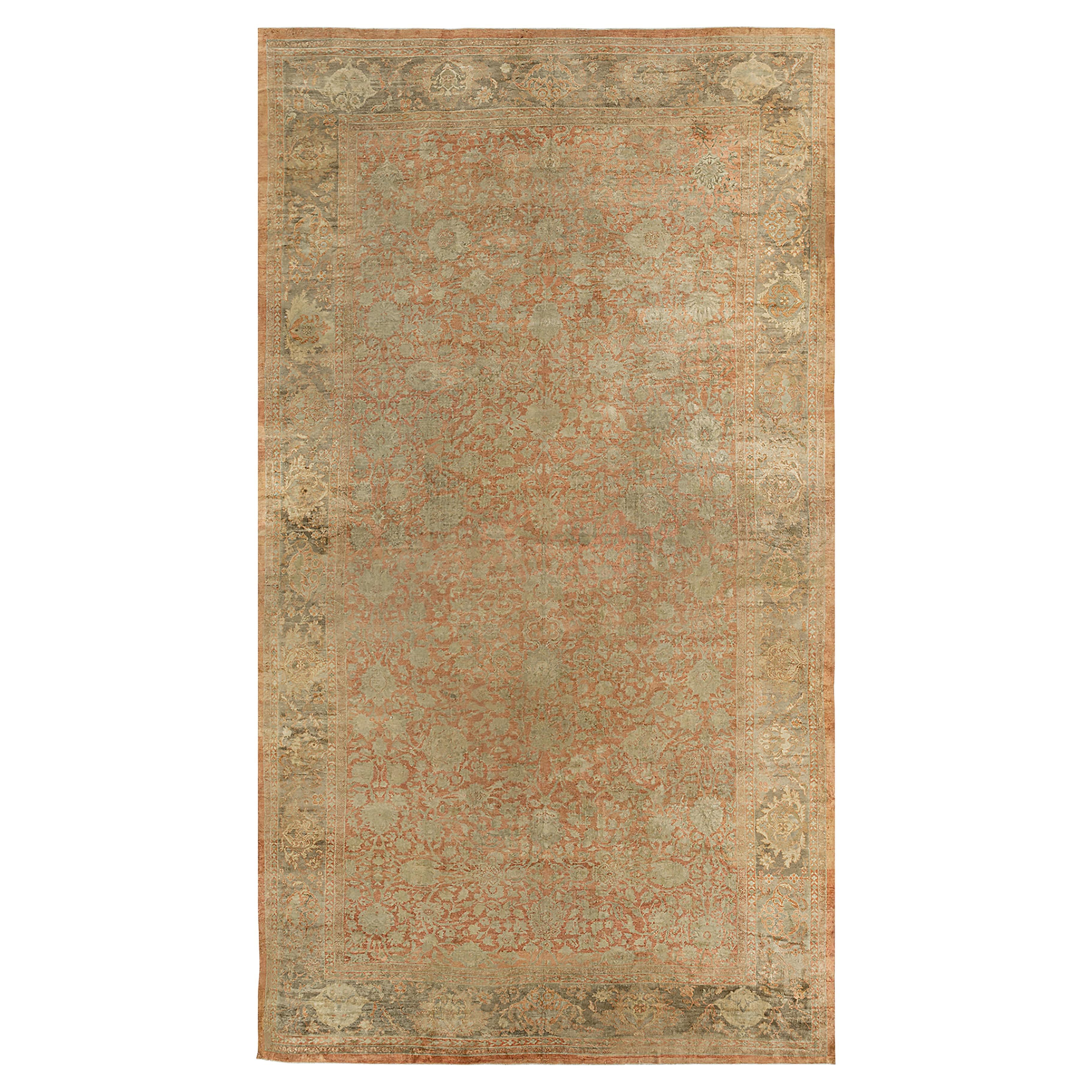 Alfombra persa antigua de gran tamaño Sultanabad Rugs  14'6 x 25' en venta