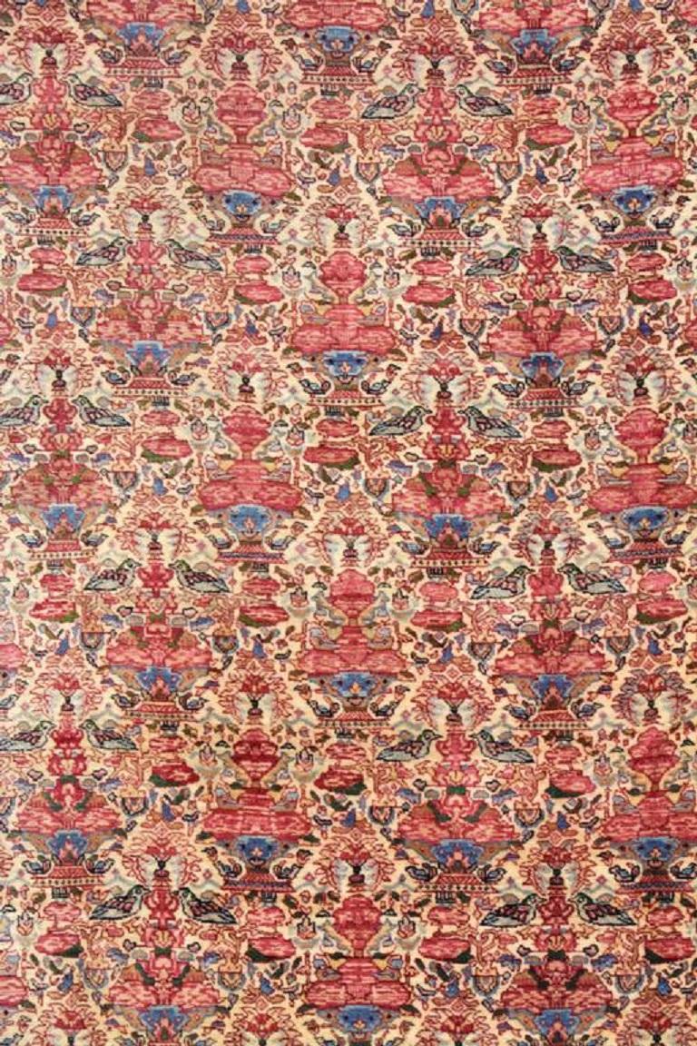 Hand-Woven Antique Oversize Persian Tehran Rug Carpet, circa 1900  11'5 x 23'11 For Sale