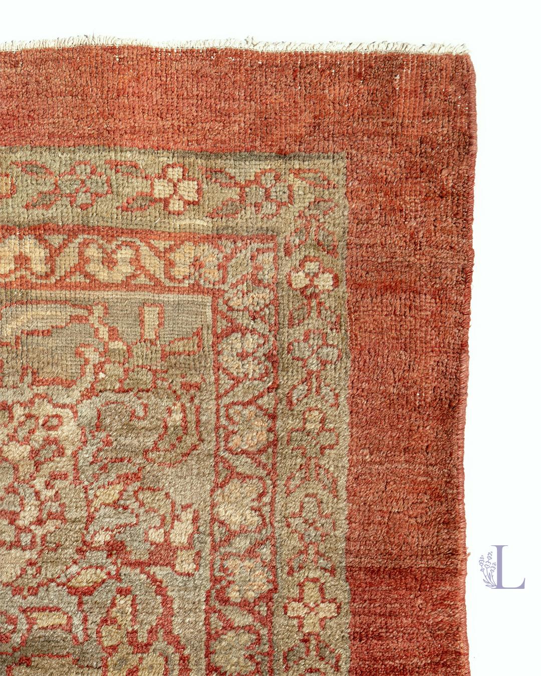 Antique Oversize Persian Terracotta Sultanabad Rug, circa 1880  17'6 x 23'9 For Sale 3