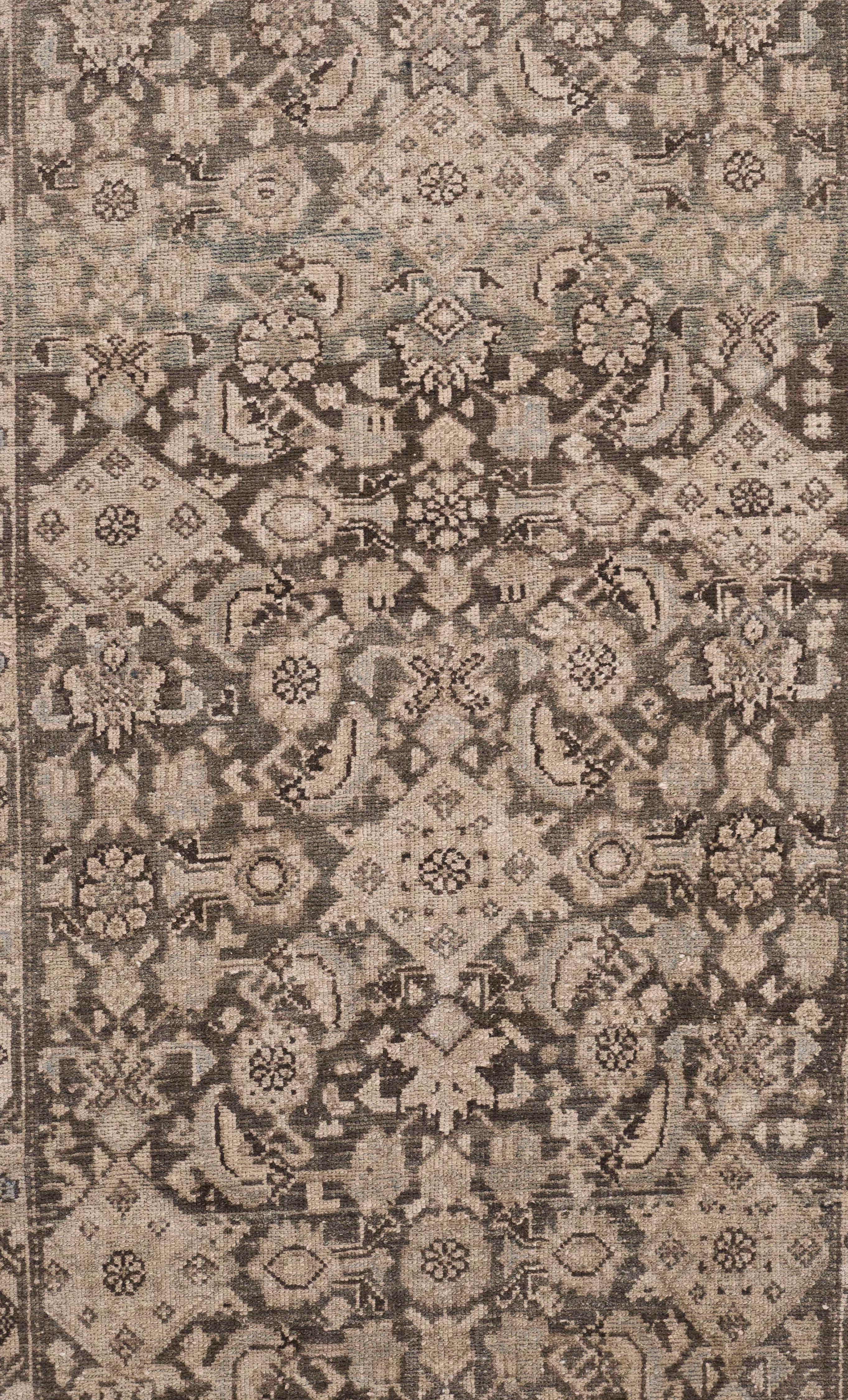 Runner antico Oversize Taupe Subdued Persian Malayer annodato a mano, 3'4 X 27'7 in vendita 1