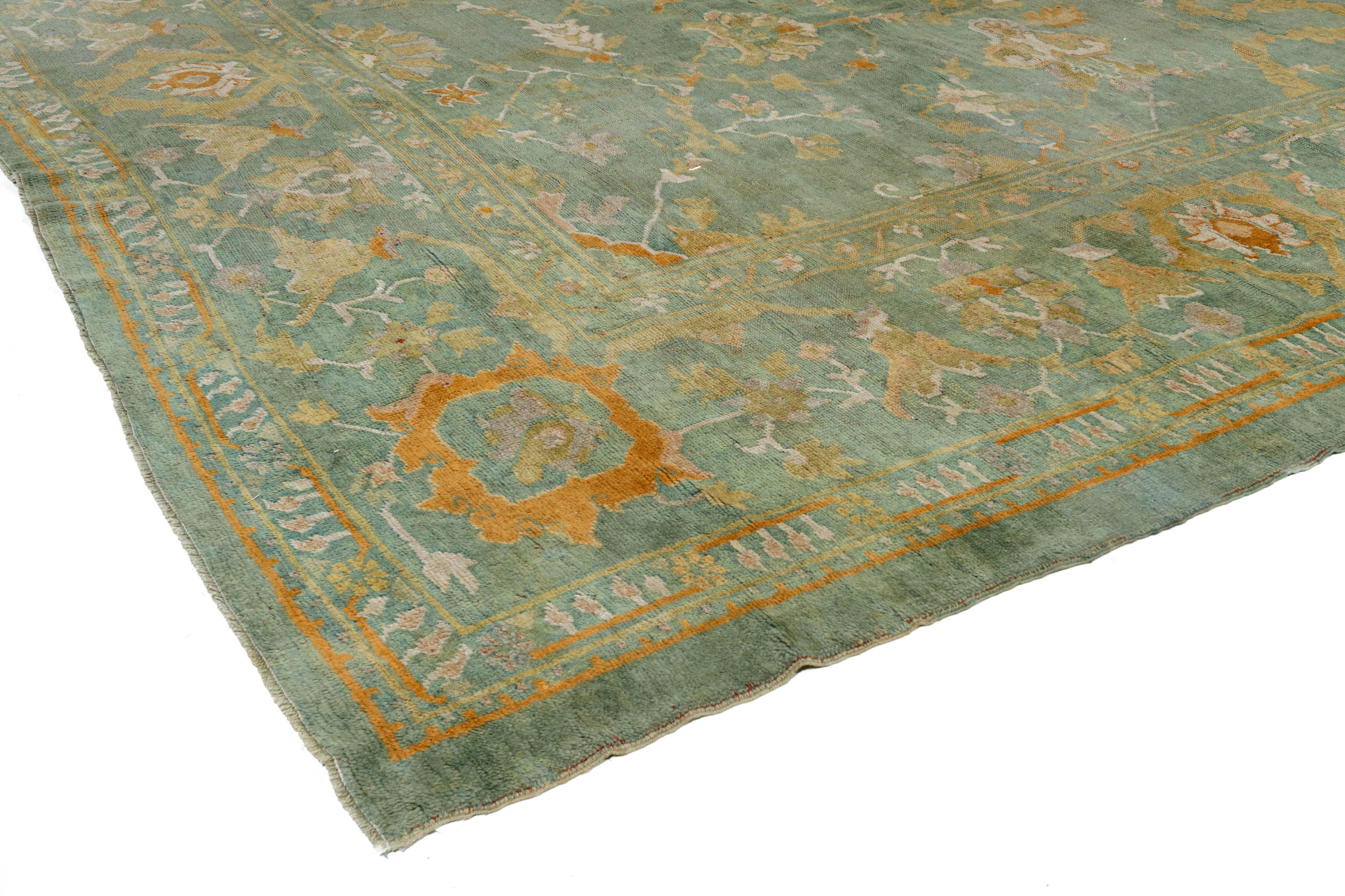 Antiker türkischer Oushak-Teppich in Übergröße 14'4 x 19' im Angebot 3