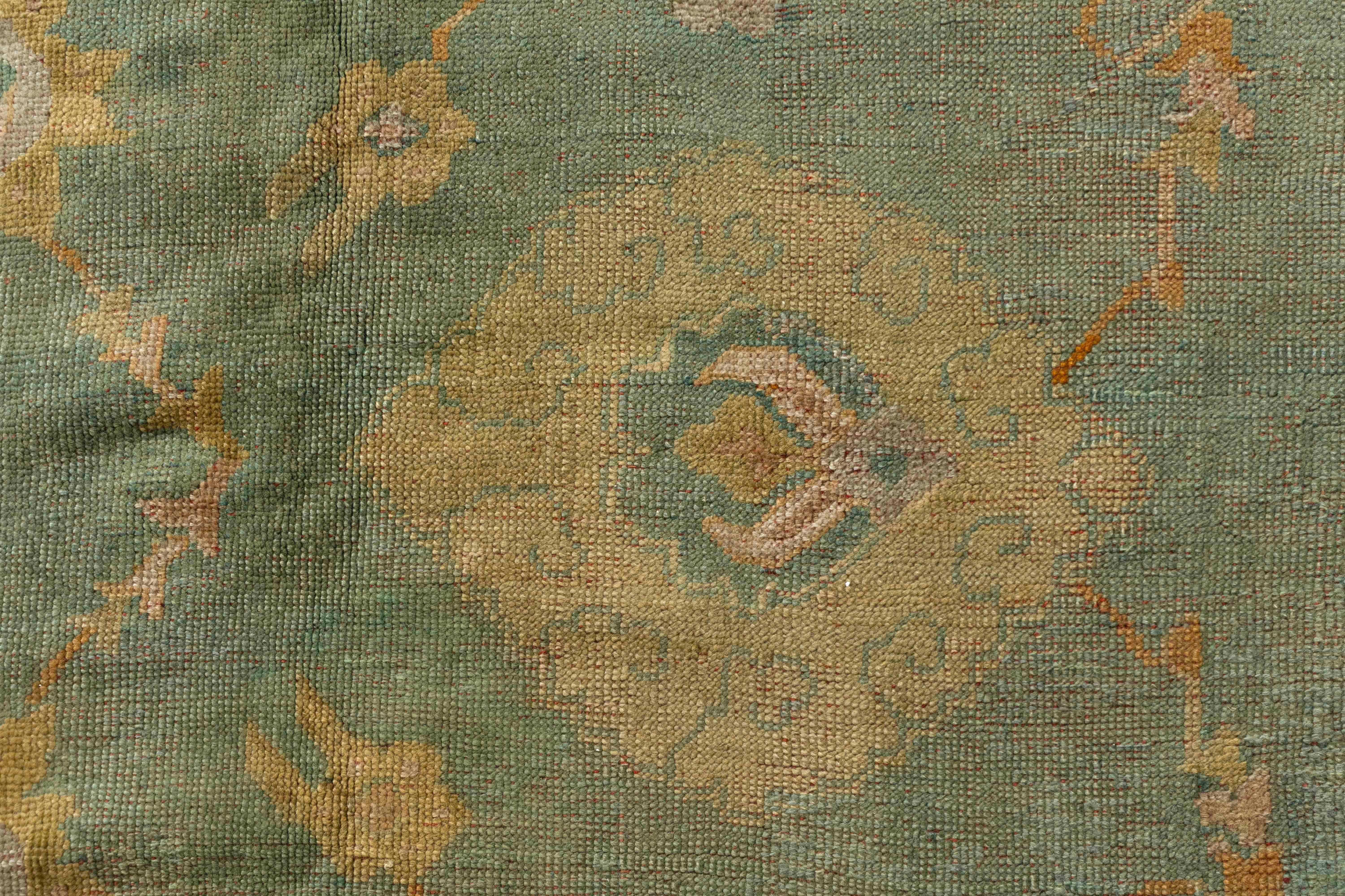 Antiker türkischer Oushak-Teppich in Übergröße 14'4 x 19' im Angebot 4