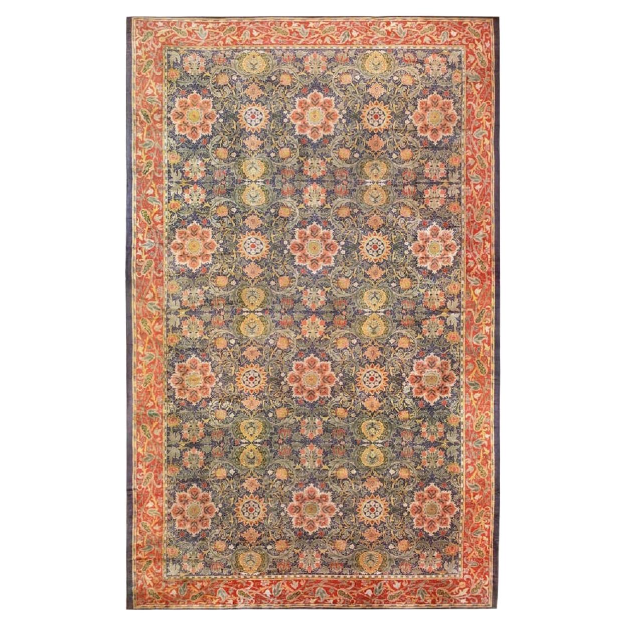Antiker Arts & Craft William Morris Design-Teppich. Größe: 19 Fuß x 30 Fuß im Angebot