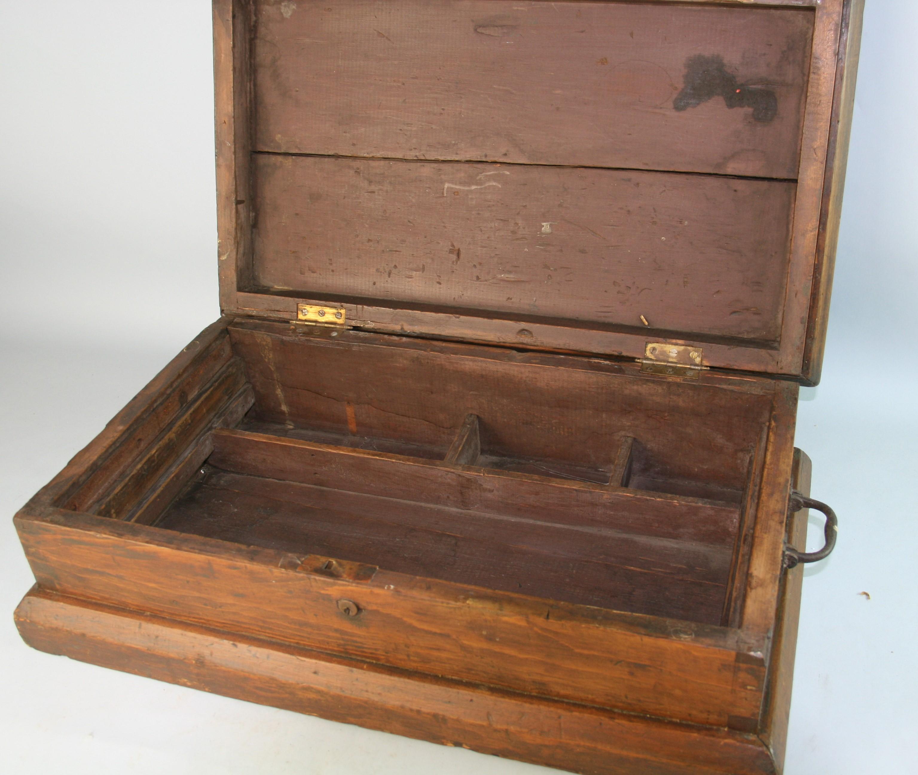 Antique Oversized Cash /Storage Box 1850's For Sale 2