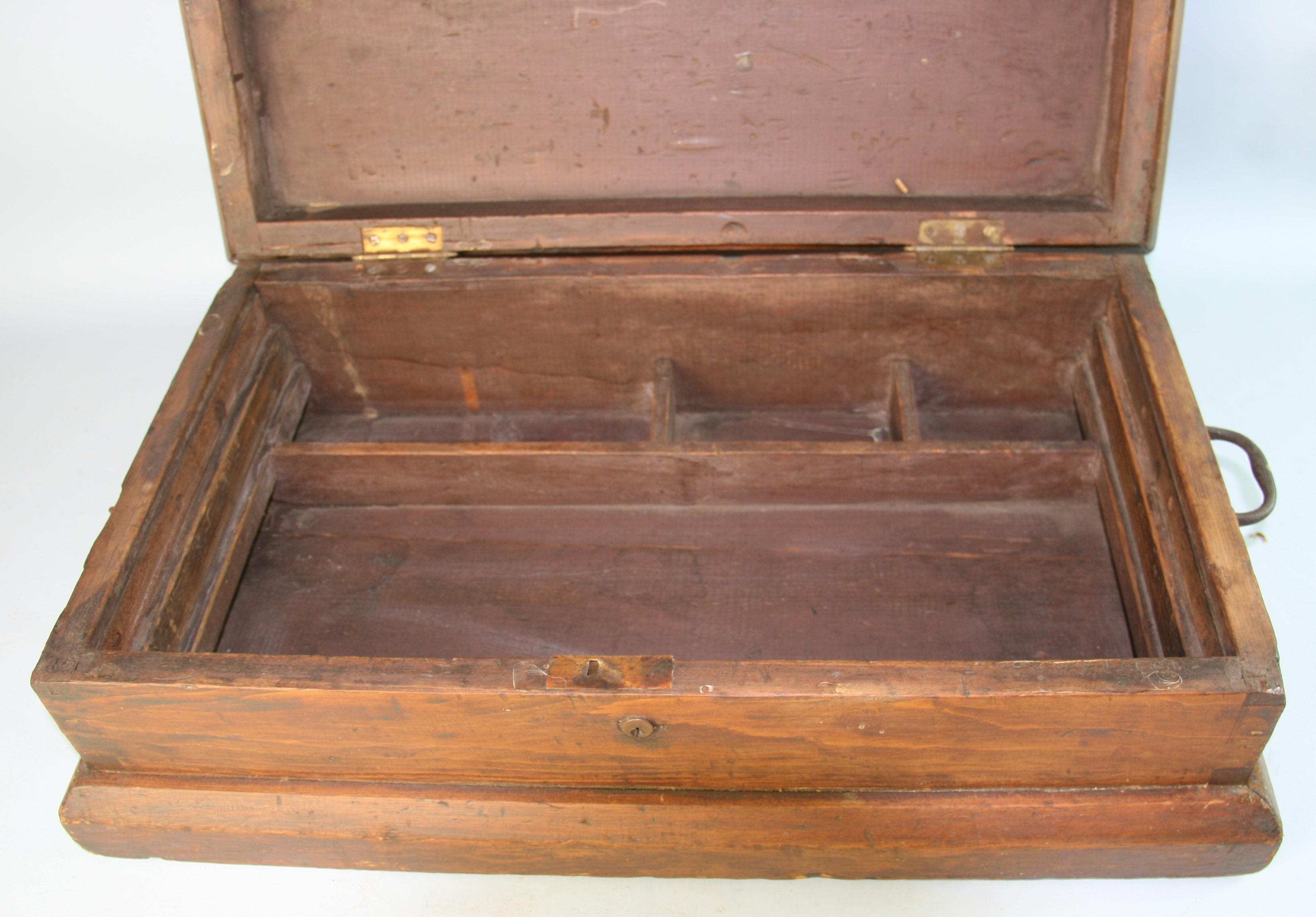 Antique Oversized Cash /Storage Box 1850's For Sale 3