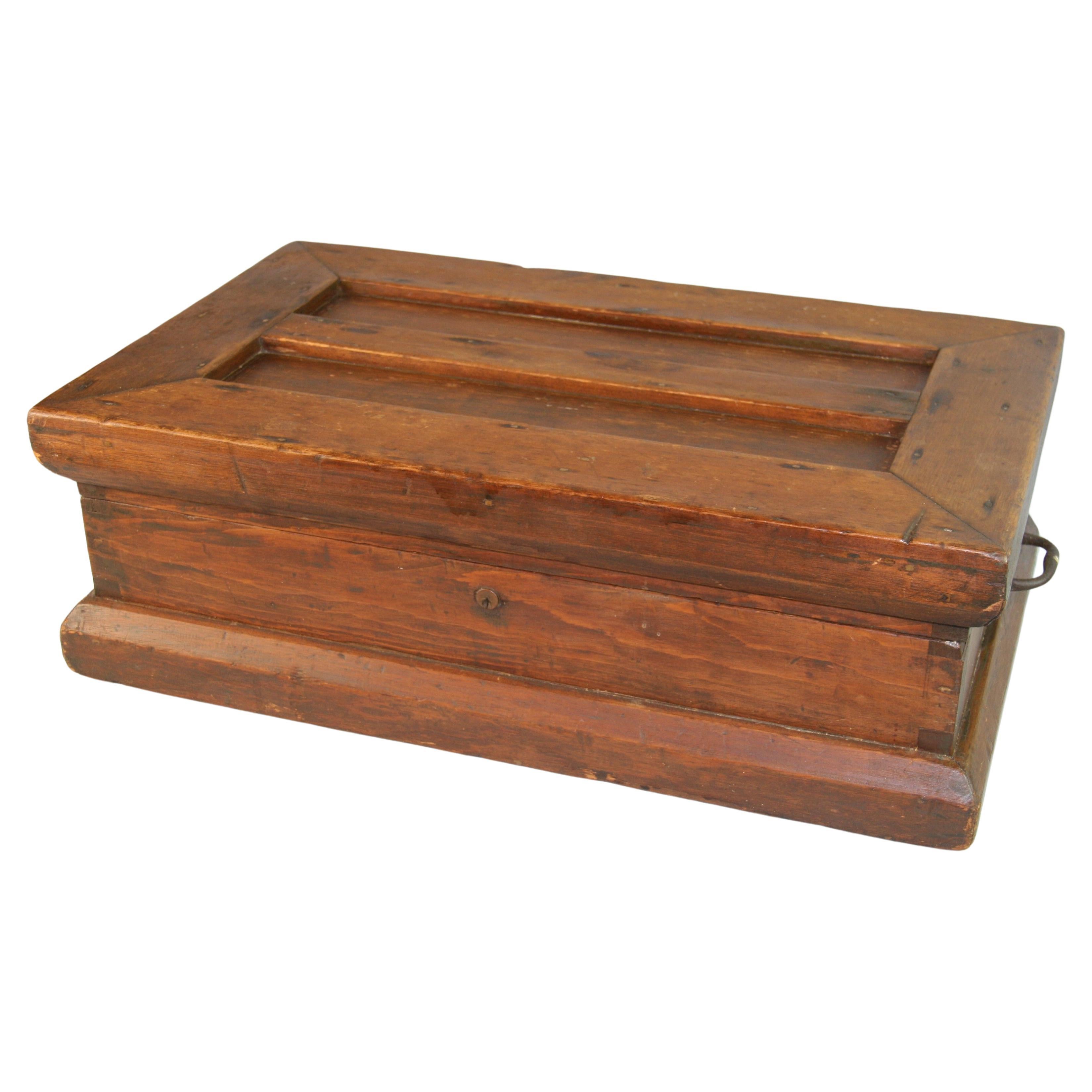 Antique Oversized Cash /Storage Box 1850's For Sale