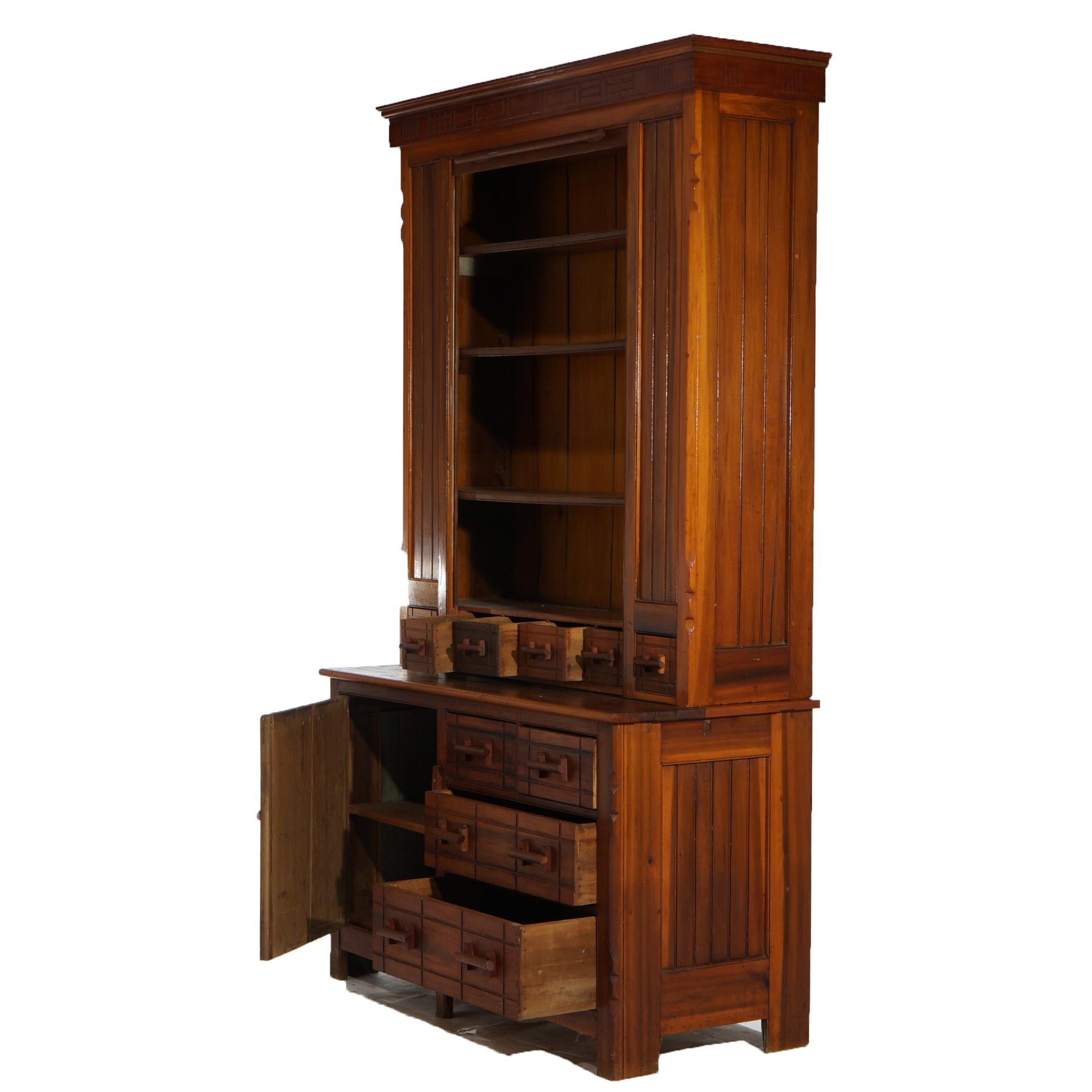 Antique Oversized Country Store Cabinet, C1900 For Sale 2