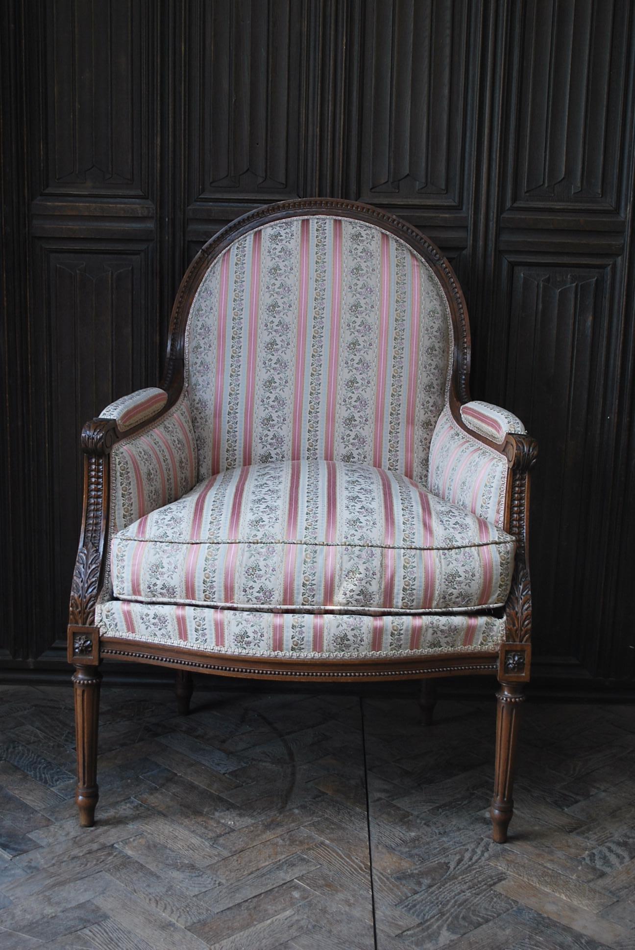 Late 19th Century Antique Oversized French Armchair For Sale