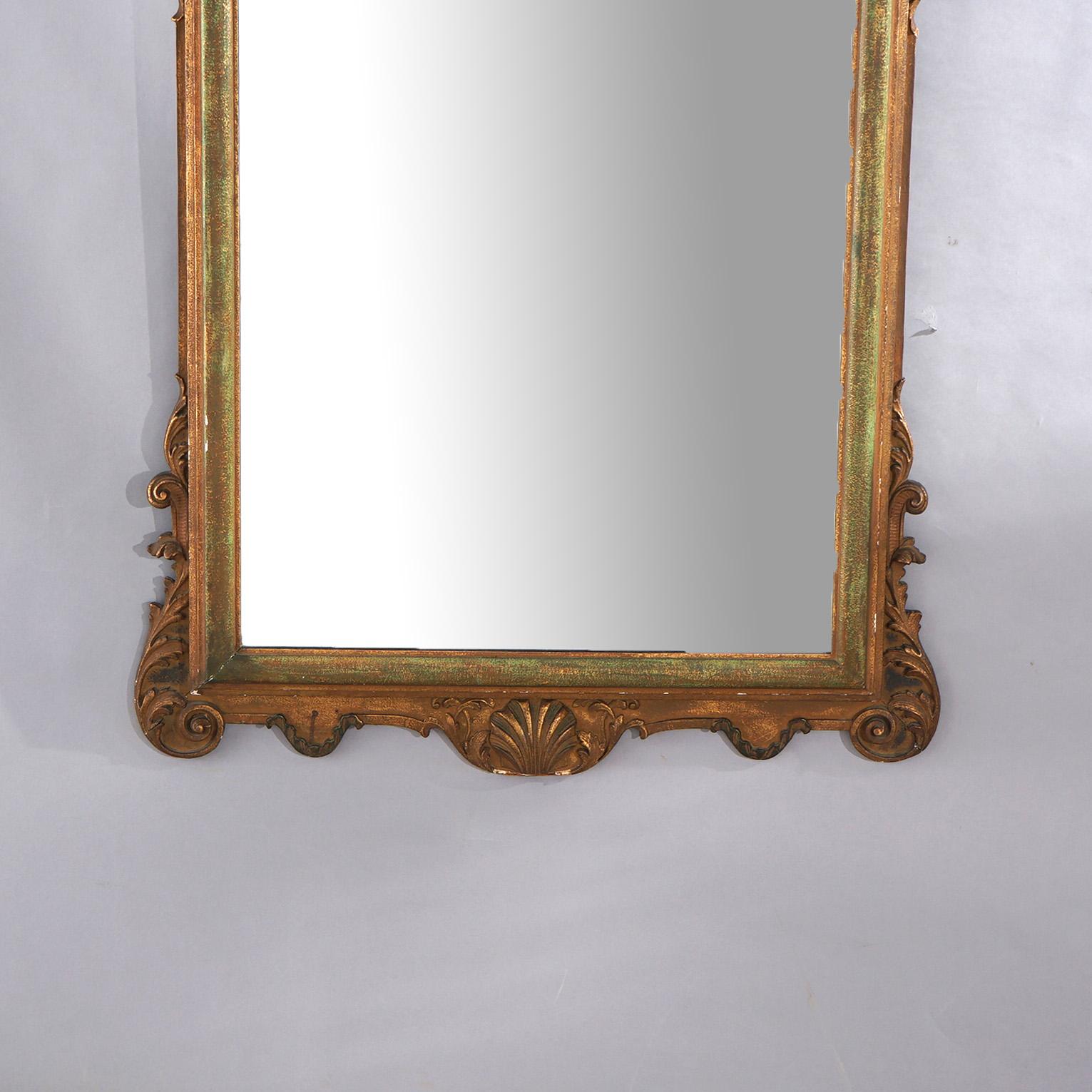 Antique Oversized French Louis XVI Giltwood Mirror C1920 3
