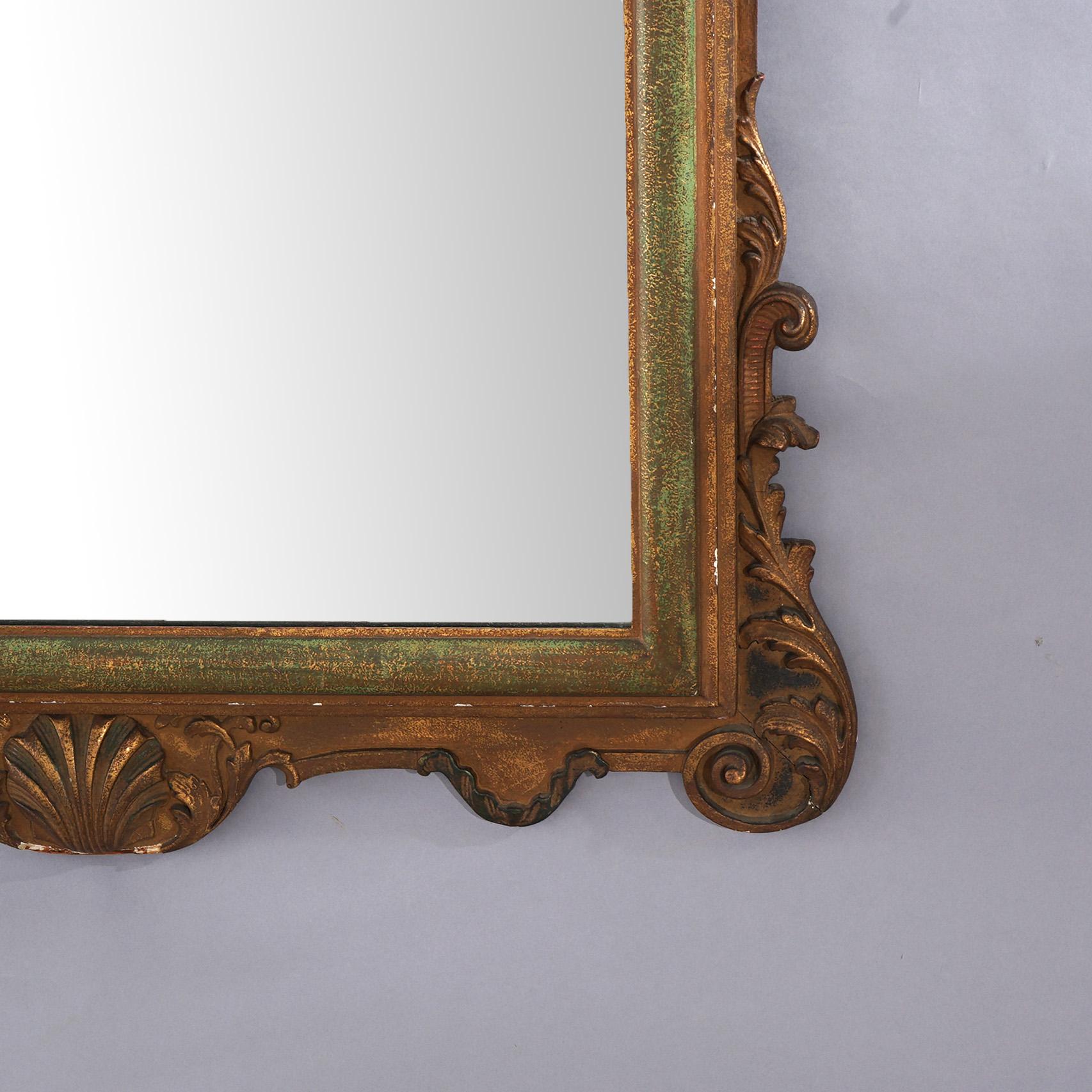Antique Oversized French Louis XVI Giltwood Mirror C1920 For Sale 4