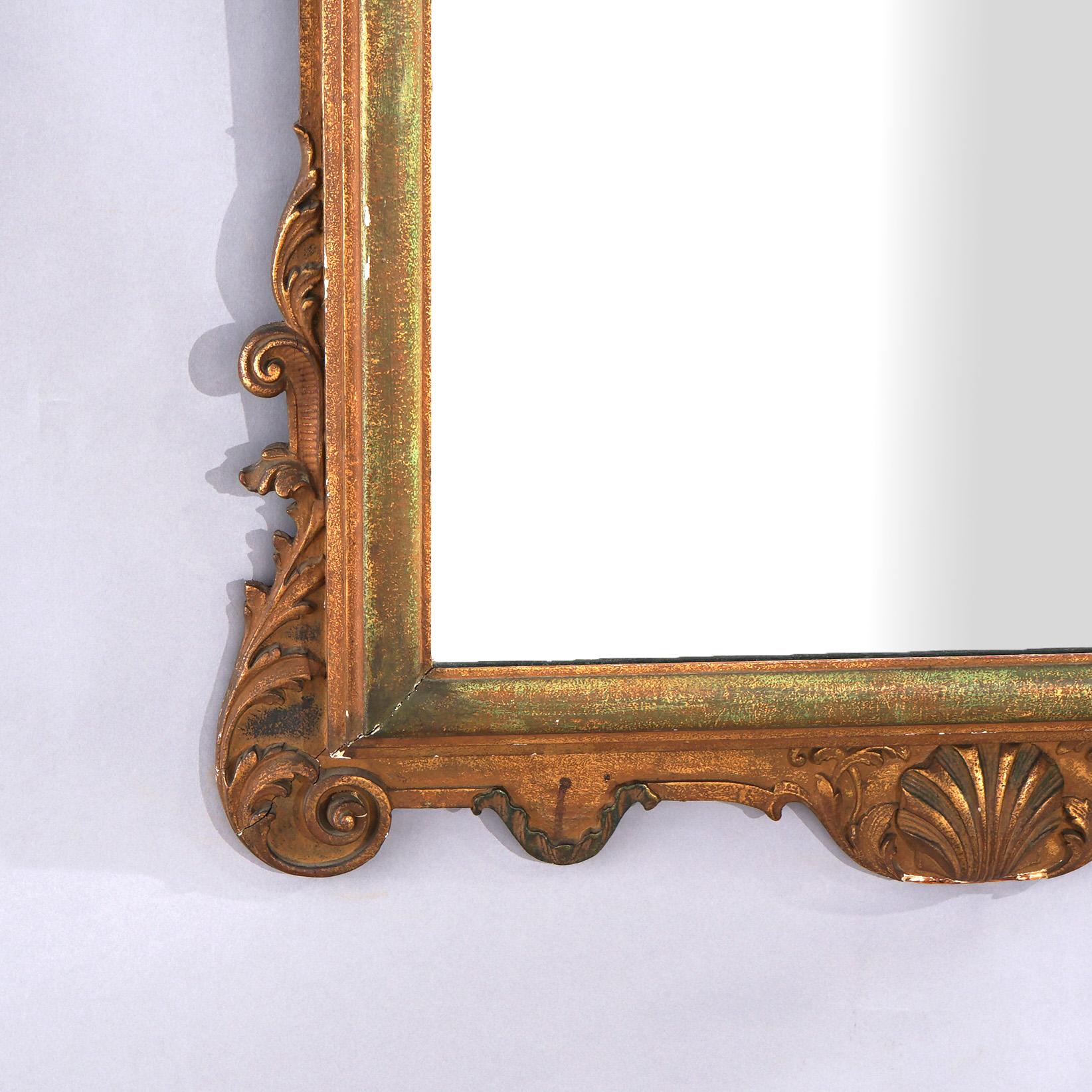 Antique Oversized French Louis XVI Giltwood Mirror C1920 For Sale 5