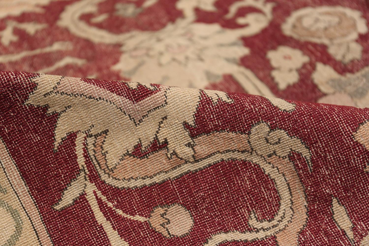 Antique Hunting Scene Turkish Hereke Rug. 17' 2