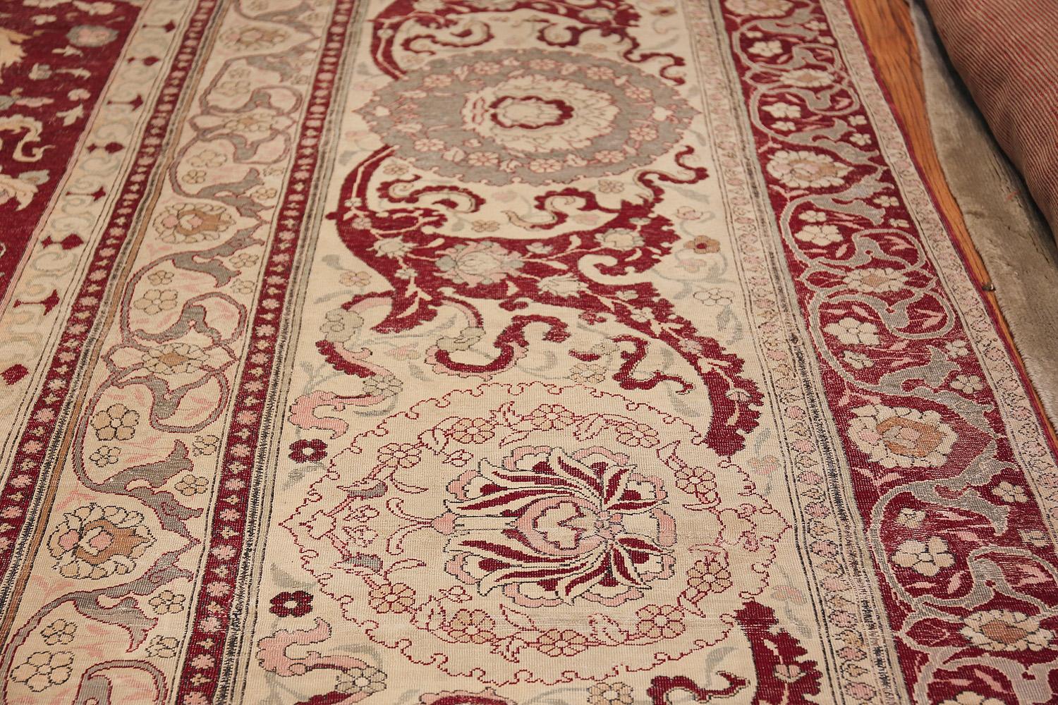 Tribal Antique Hunting Scene Turkish Hereke Rug. 17' 2