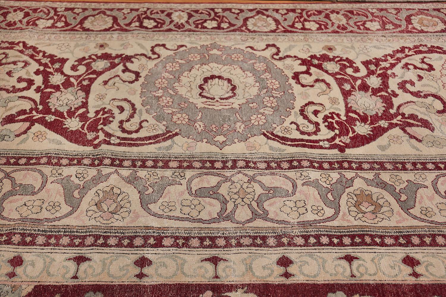 Antique Hunting Scene Turkish Hereke Rug. 17' 2