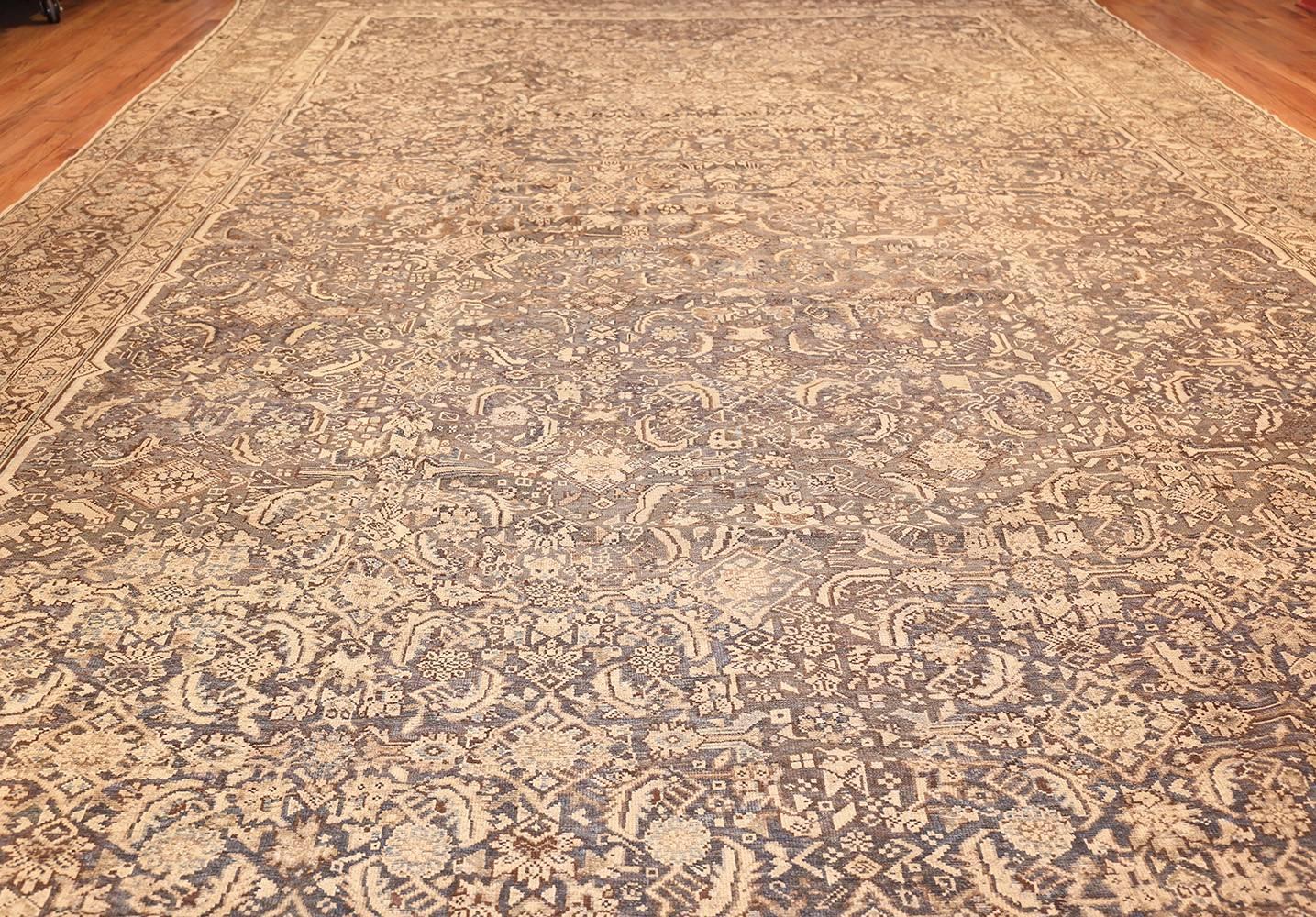 Wool Antique Oversized Persian Malayer Carpet. 13 ft 6 in x 25 ft 9 in For Sale