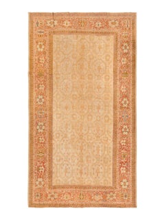 Antique Oversized Sultanabad Rug Golden-Beige Geometric Florals - Rug & Kilim