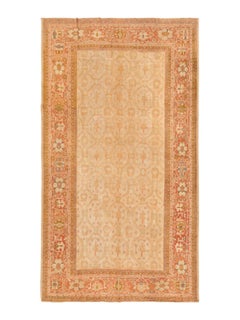 Antique Oversized Sultanabad Rug Golden-Beige Geometric Florals - Rug & Kilim