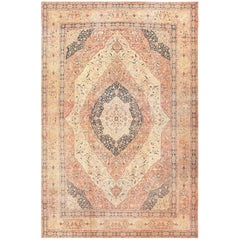 Antique Tabriz Persian Carpet by Haji Jalili. 16 ft x 25 ft 4 in