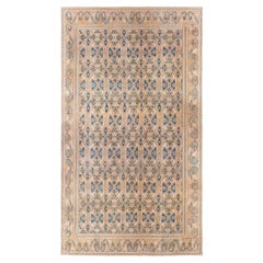Antique Oversized Tan Rug - c. 1650 (Size Adjusted) Spanish Cuenca