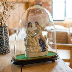 Antique Ovoid Clock Dome, English, Glass, Taxidermy Display Showcase, Victorian