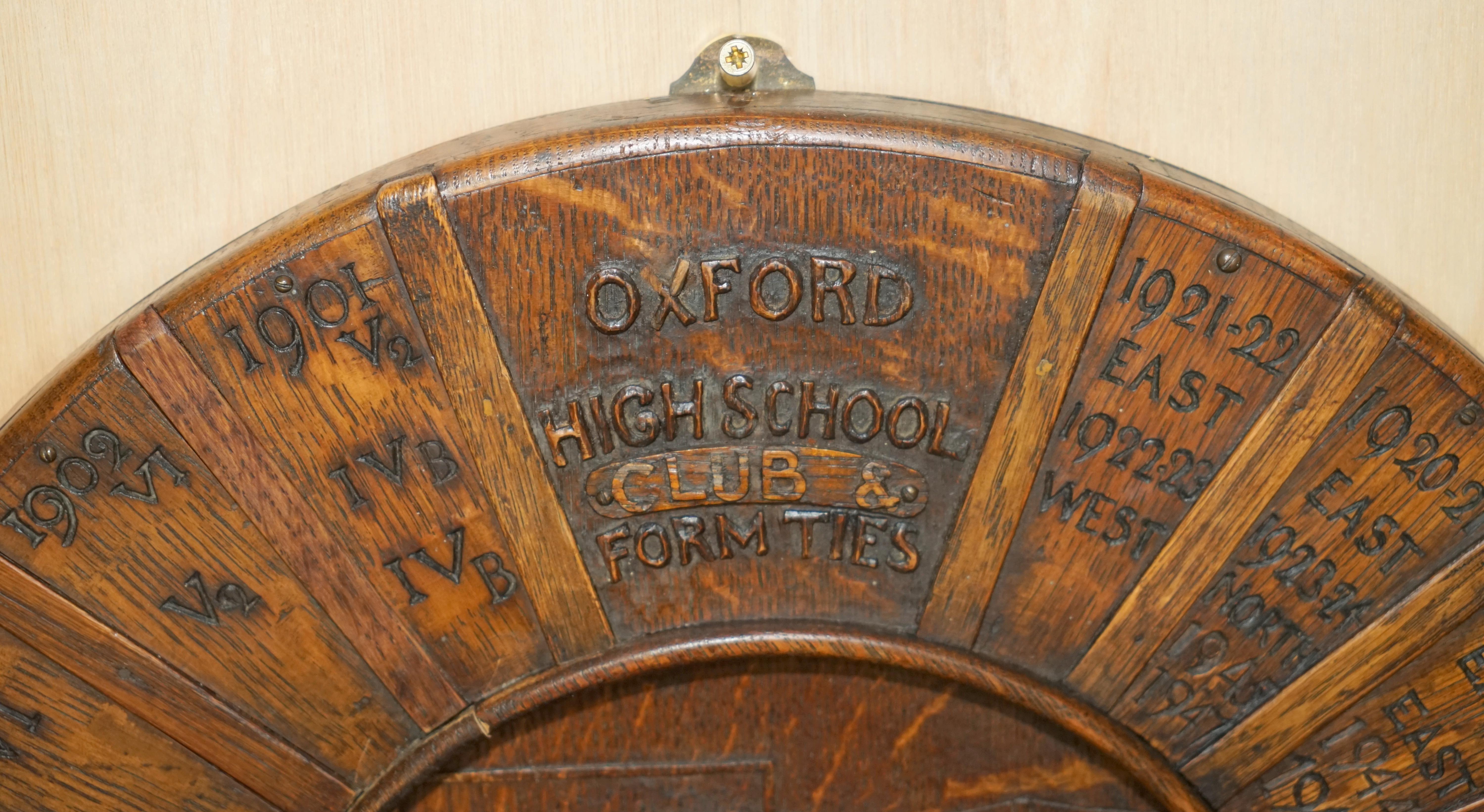 English ANTIQUE OXFORD LADIES HiGH SCHOOL HOCKEY PRESENTATION WINNERS PLAQUE MUST SEE For Sale