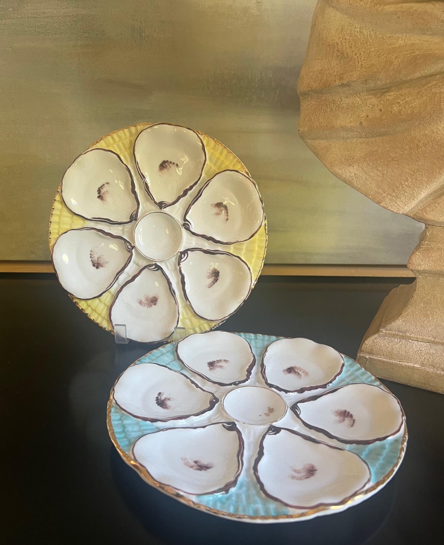 French Provincial Antique Oyster Plate by Carl Tielsch