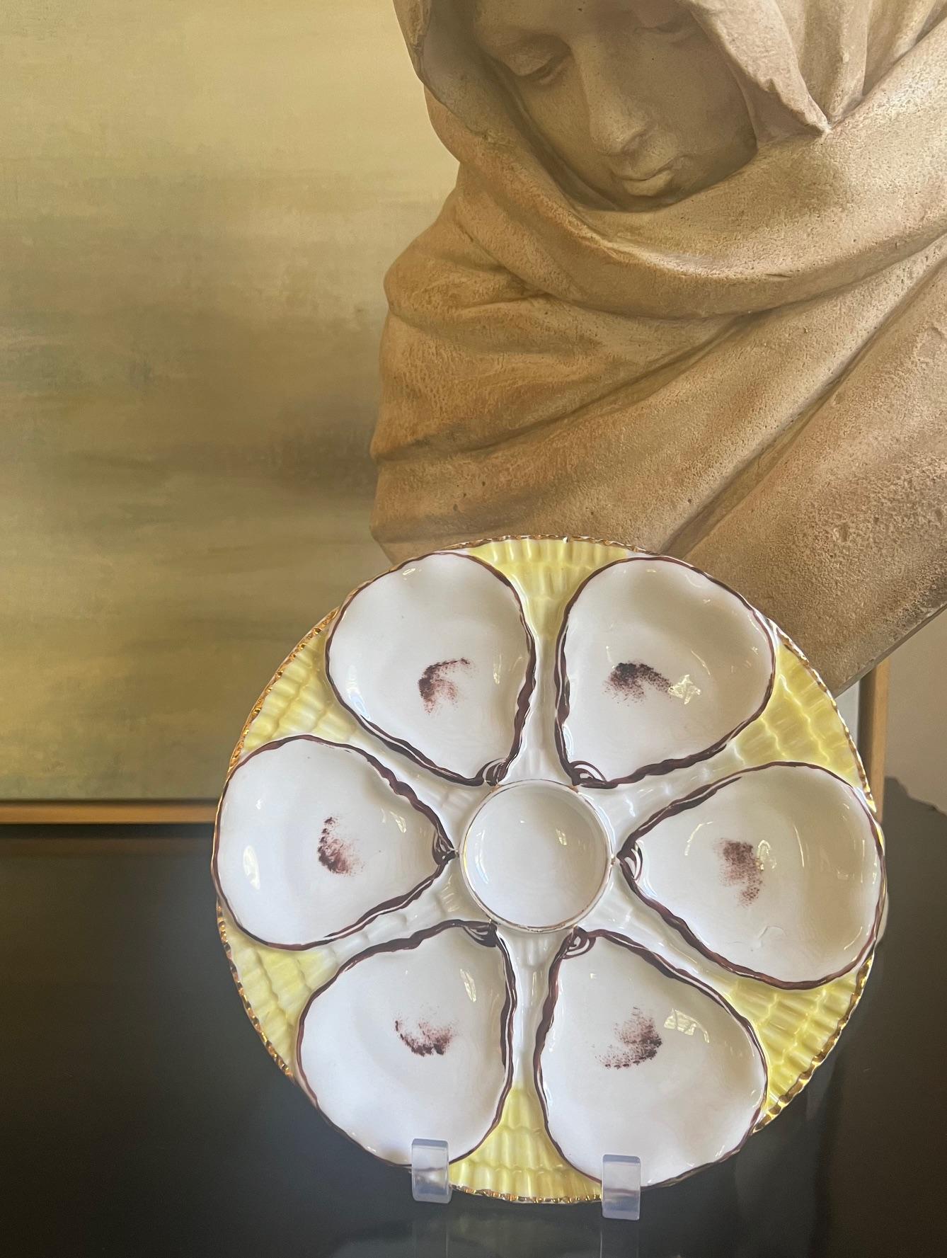 19th Century Antique Oyster Plate by Carl Tielsch