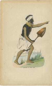 Antique Pacific Islanders & Polynesian Costume Prints, Set of 10, c.1852, view 10