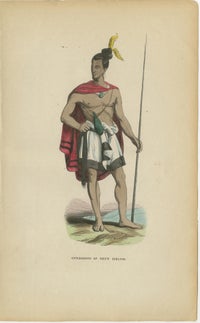 Antique Pacific Islanders & Polynesian Costume Prints, Set of 10, c.1852, view 11