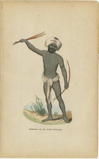Antique Pacific Islanders & Polynesian Costume Prints, Set of 10, c.1852, view 12