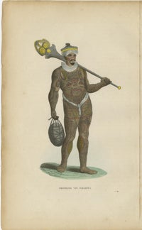 Antique Pacific Islanders & Polynesian Costume Prints, Set of 10, c.1852, view 3