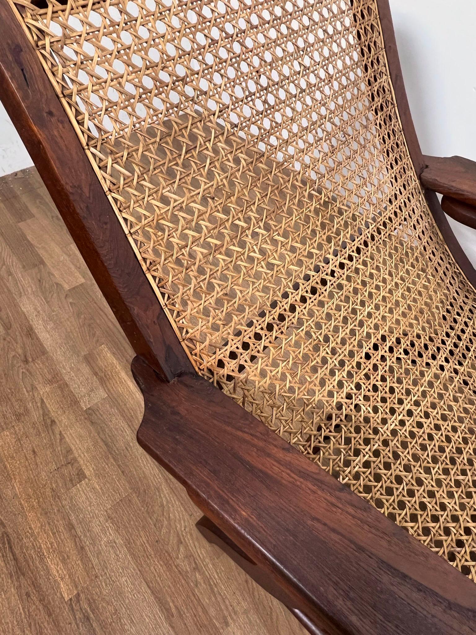 Antiker Paddle Arm British Colonial Plantation Lounge Chair im Angebot 6