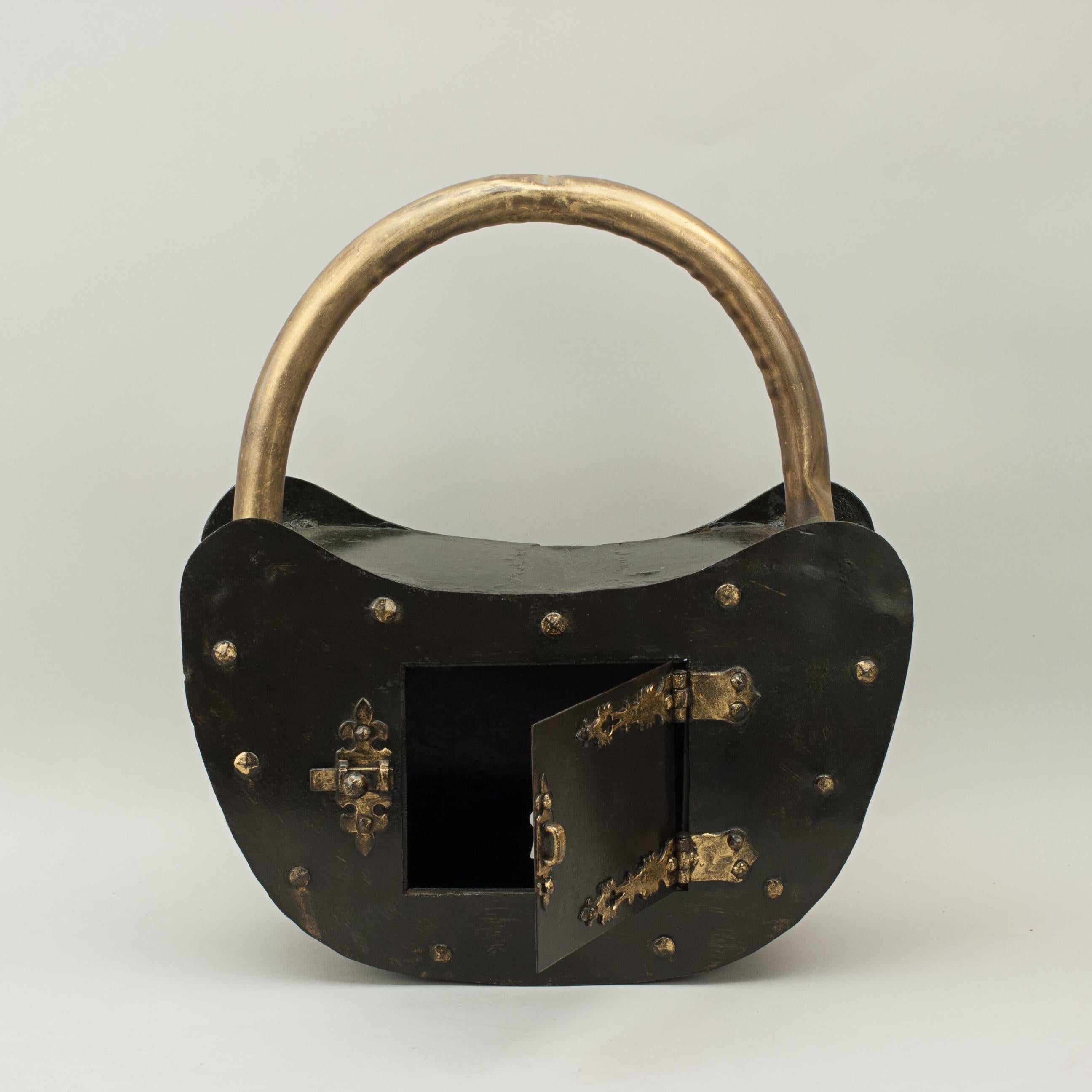 Antique Padlock Post Box, Letter Box in Tin For Sale at 1stDibs tin