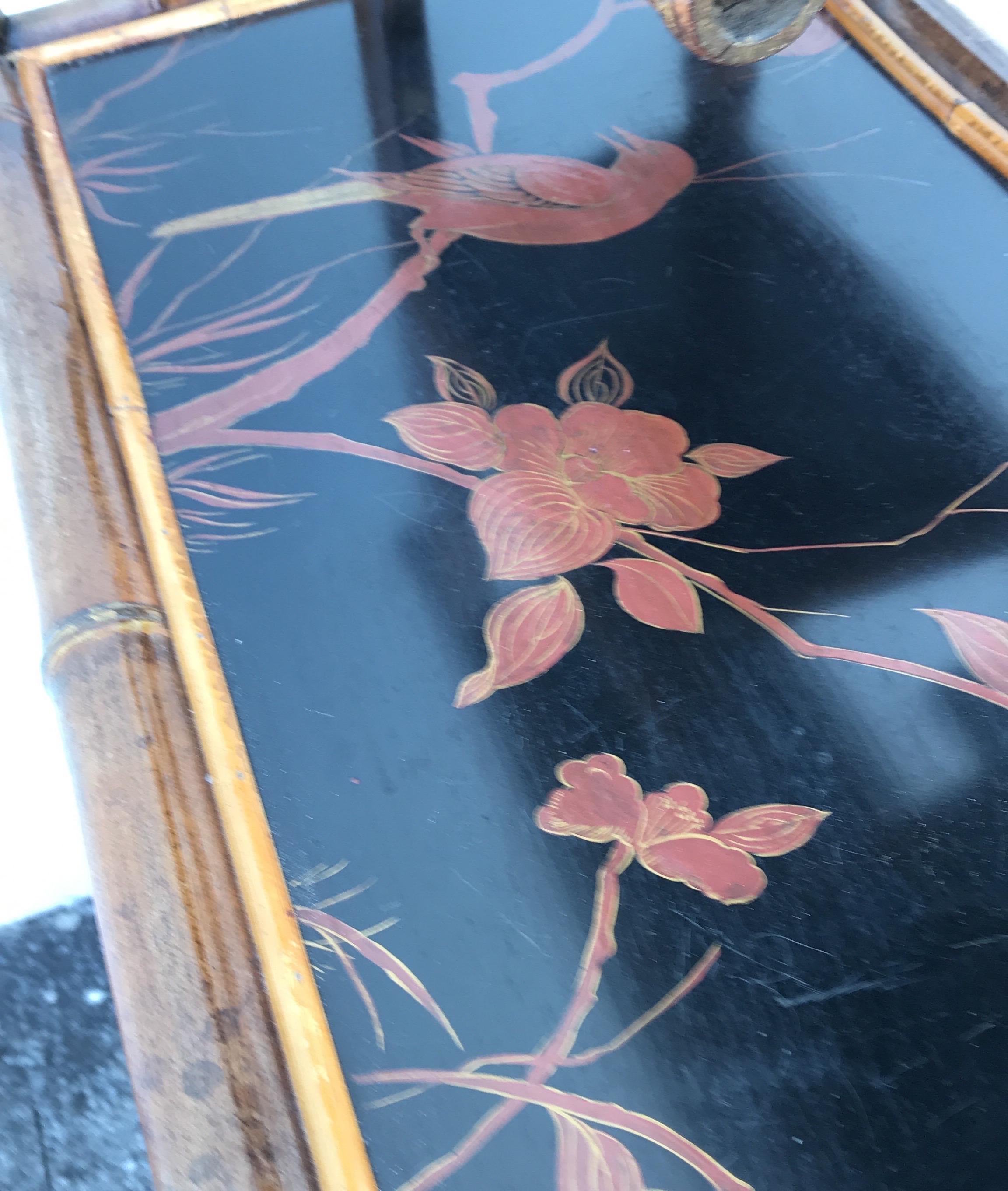 Antique Pagoda Style Bamboo Shelf 7