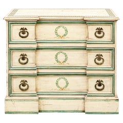 Antique Paint Decorated Pine Chest of Drawers